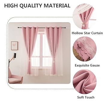 Amazon.com: LUGOTAL Girls Curtains for Living Room Bedroom